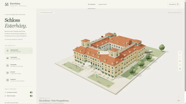 Esterhazy – Interaktive 3D-Rekonstruktion von Schloss Esterházy