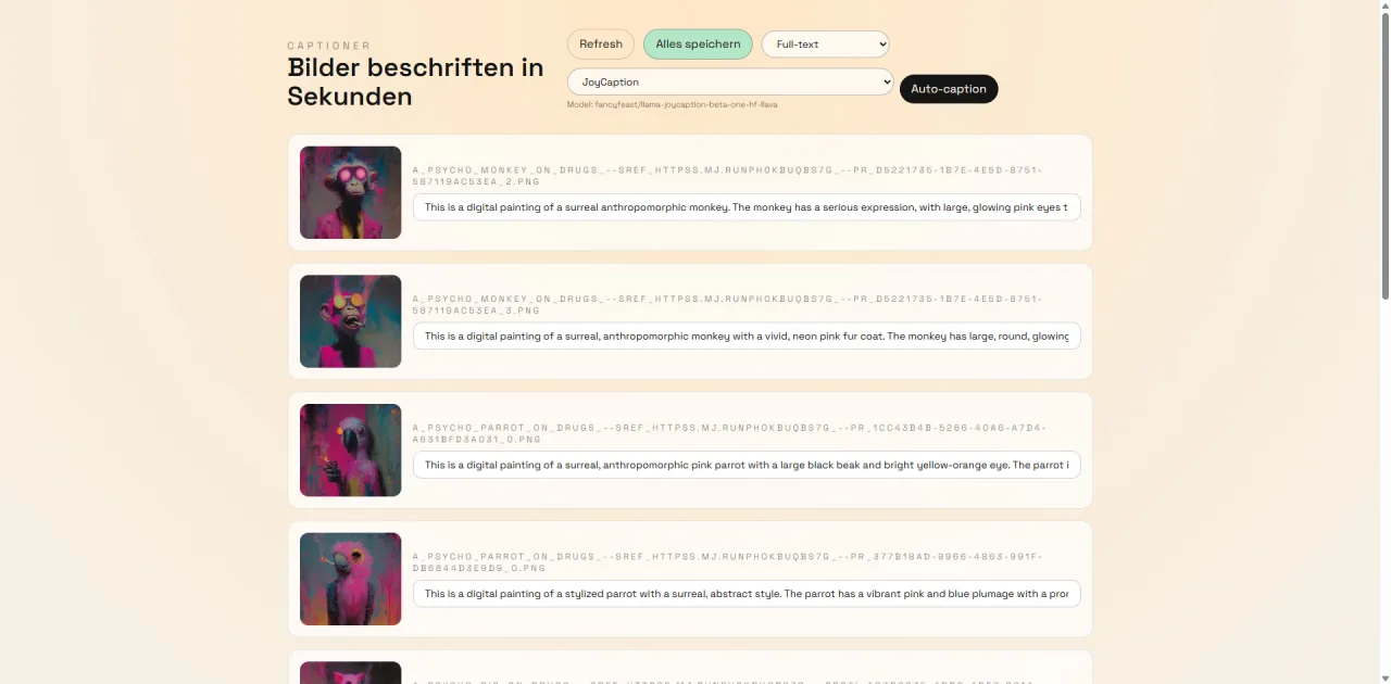 Captioner – Bildbeschriftung für KI-Training